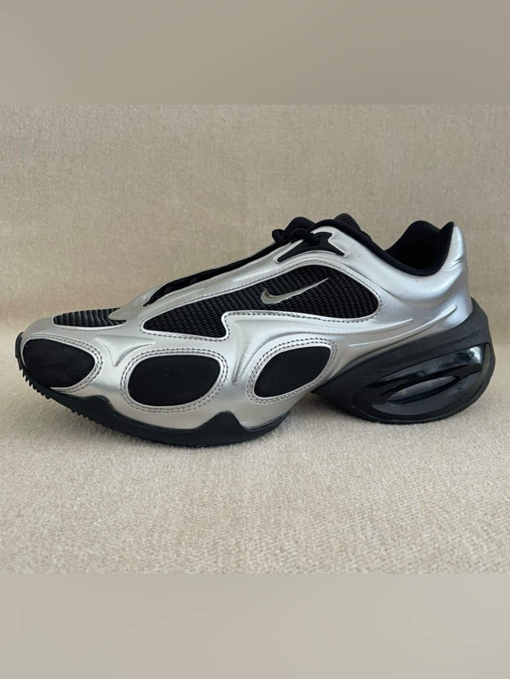 Size 9.5 - Nike Air Max Muse Black Metallic Silver FV1920-001 Women’s BRAND NEW
